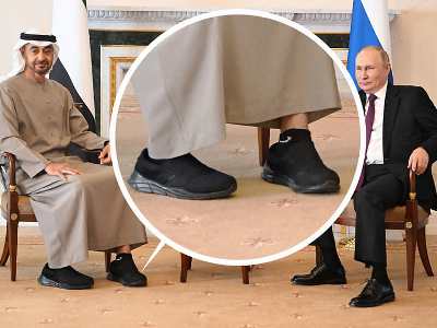 UAE President meets Putin in St. Petersburg wearing sneakers