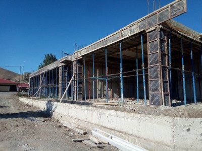 Շարունակվում է Սպիտակում կառուցվող Միասնական սոցիալական ծառայության շենքի շինարարությունը