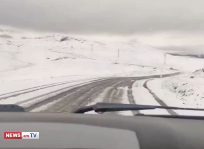 Year’s first snow falls in Armenia’s Shirak Province