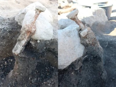 Viking swords embedded in mound 1,200 years ago discovered in Sweden
