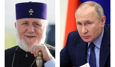 Putin awards Catholicos of All Armenians Karekin II with Order of Honor