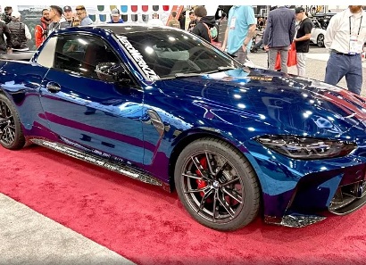 BMW M4 turned into a pickup truck