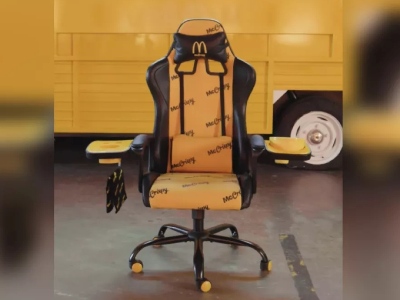 McDonald's releases chair for gamers with burger stand