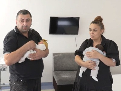У потерявших во время войны сына Ваграма и Лилит Варданянов родились близнецы