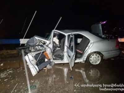 Около села Апнагюх произошло крупное ДТП: Есть погибший и пострадавшие
