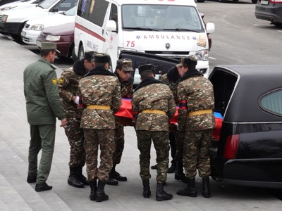 Armenia servicewoman killed in September aggression by Azerbaijan is buried at Yerevan military pantheon