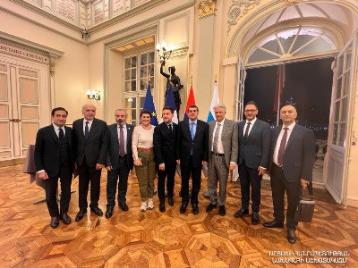 Artsakh President has meetings in Marseille, declaration condemning Azerbaijan military aggression is signed