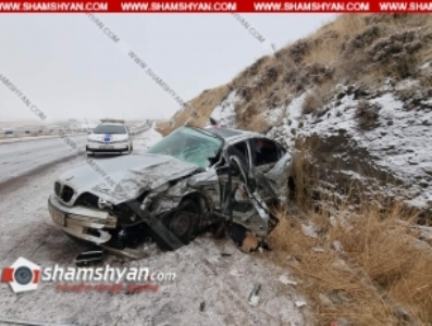 Երևան-Վանաձոր ճանապարհին բախվել են BMW-ն ու Mitsubishi Pajero-ն․ 4 վիրավորներից 1-ը երեխա է