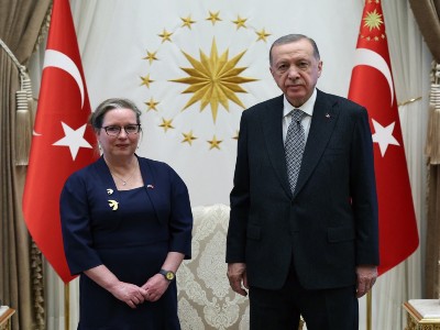 Erdogan receives credentials from new Israeli ambassador to Turkey