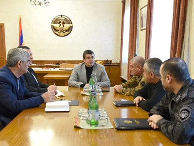President of Artsakh holds meeting with heads of power structures