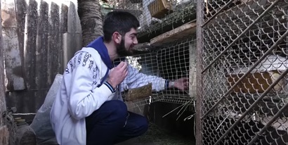 21-year-old Samvel Arustamyan, wounded in war, starts rabbit breeding