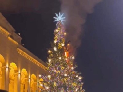 Թբիլիսիում Ամանորի գիշերը հրդեհվել է գլխավոր տոնածառը