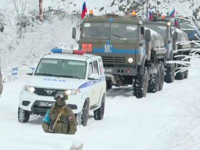 Karabakh-Armenia corridor closed off by heavy snowfall as well