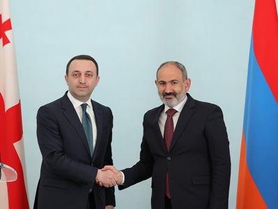 Georgia premier arrives in Armenia on working visit
