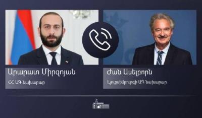 Armenian and Luxembourg foreign ministers have phone call