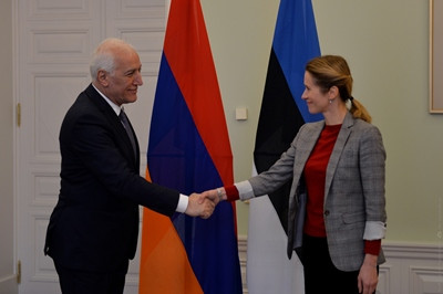 Armenian President and Estonian Prime Minister discuss regional issues