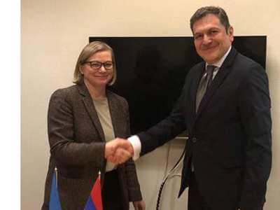 Замминистра ИД Армении обсудил с эстонским коллегой вопросы сотрудничества