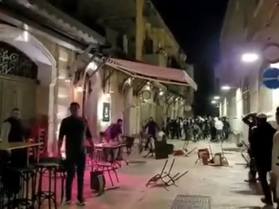 30 to 40 Jewish extremists attack estaurant owned by Armenian in Jerusalem