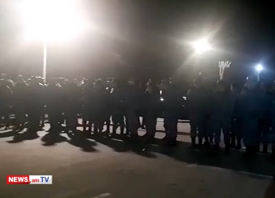 Unprecedented police forces at Yerevan military pantheon ahead of PM Pashinyan's visit