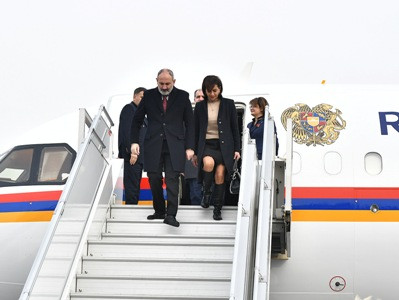 Armenia premier arrives in Kazakhstan on working visit (PHOTOS)
