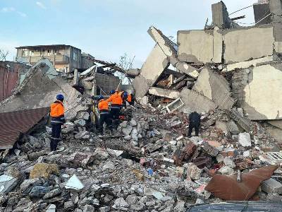 Armenia rescuers carry out search and rescue operations in Turkey's Adiyaman, Syria's Aleppo (PHOTOS)