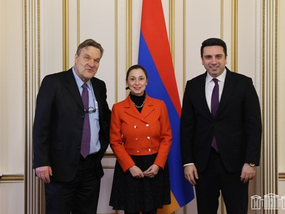 Parliament speaker receives PACE co-rapporteurs visiting Armenia to get acquainted with Lachin Corridor crisis