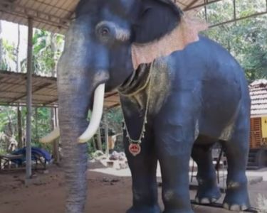 Indian temple replaces live ritual elephant with mechanical one
