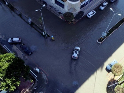 Some streets of Turkey’s Iskenderun are flooded