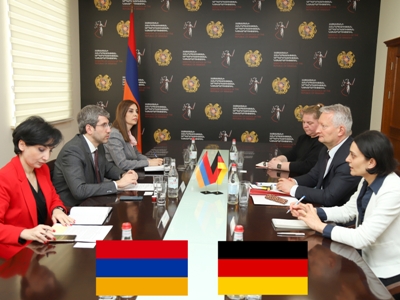 Գրիգոր Մինասյանը Գերմանիայի դեսպանի հետ քննարկել է իրավական փոխօգնության ոլորտների վերաբերյալ հարցեր