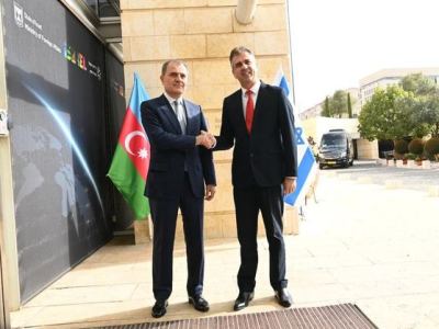 Israel, Azerbaijan FMs hold talks in Jerusalem
