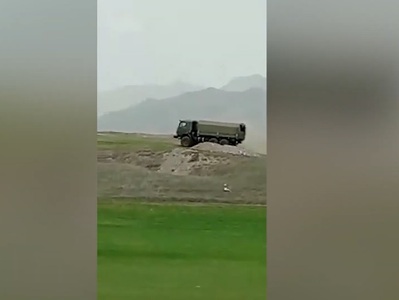 Azerbaijan army units fortifying near Tegh village of Armenia