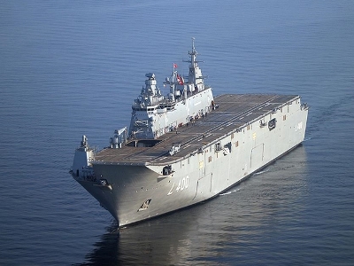 Թուրքիայի խոշորագույն TCG Anadolu ռազմանավը երկուշաբթի կհանձնվի երկրի ռազմածովային նավատորմին
