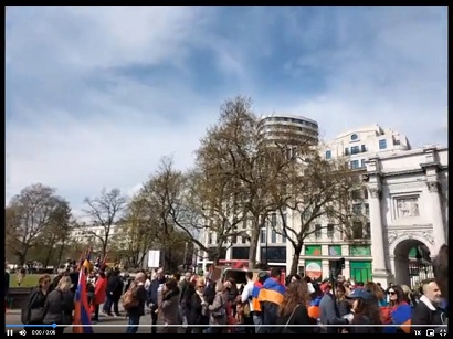 Armenians in Great Britain remember Armenian Genocide victims