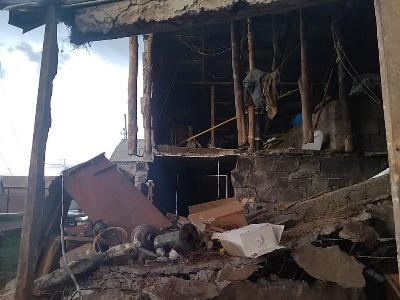 В селе Малый Манташ утечка бытового газа привела к сильному взрыву