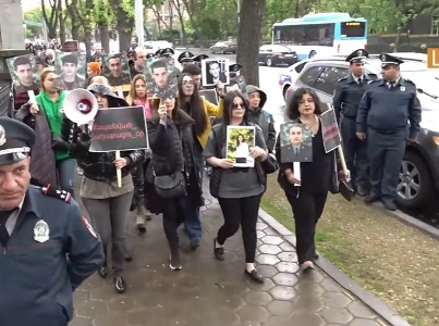 "Murdered Citizen’s Day" rally near Parliament building