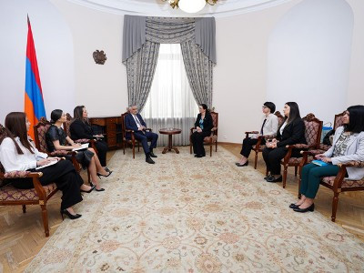 Mher Grigoryan briefs Christine Weigand on Lachin corridor blockade’s severe consequences for Karabakh children