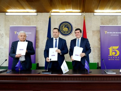 15 YSU students will receive Byblos Bank Armenia scholarships and tuition reimbursement