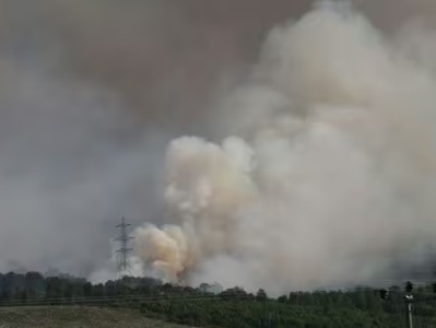 Հրդեհը Լոխ Նես լճի մոտ երեւում է տիեզերքից