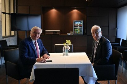 Президент ФРГ заявил президенту РА о важности признания территориальной целостности Азербайджана