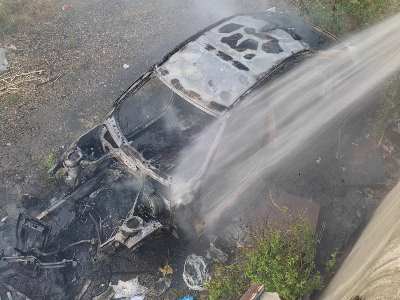 Ռուբինյանց փողոցում այրվել է ավտոմեքենա