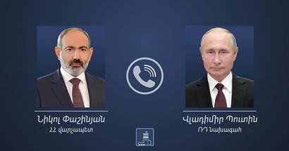 Пашинян провел телефонный разговор с Путиным