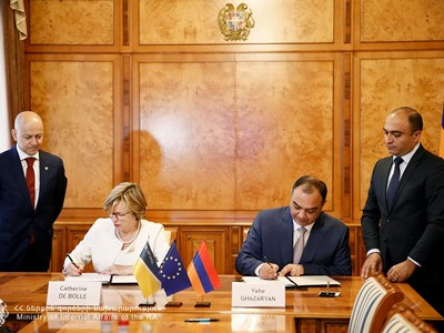 Глава МВД РА и исполнительный директор Европола подписали меморандум о взаимопонимании и соглашение