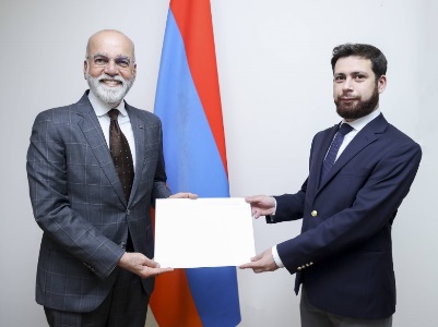 Deputy Foreign Minister received the newly appointed Ambassador of the Kingdom of Bahrain