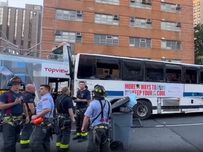 At least 81 injured in bus collision in New York