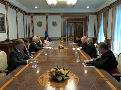 Վահագն Խաչատուրյանն ընդունել է Սուրբ Աթոռի պետքարտուղար, կարդինալ Պիետրո Պարոլինիին