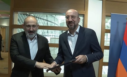 Nikol Pashinyan meets Charles Michel in Brussels