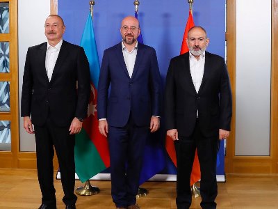 Pashinyan-Michel-Aliyev Brussels meeting ends