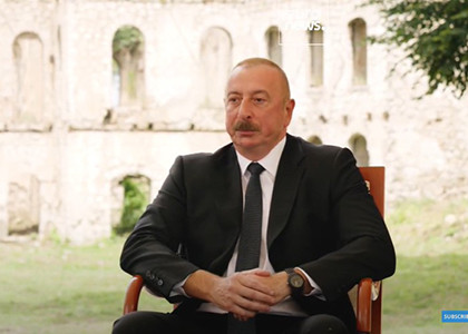 Aliyev says Artsakh Armenians will get security guarantees as part of Azerbaijani society