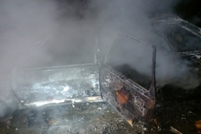 В Раздане сгорел автомобиль: пострадавших нет