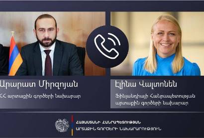 Арарат Мирзоян представил главе МИД Финляндии ситуацию в Нагорном Карабахе